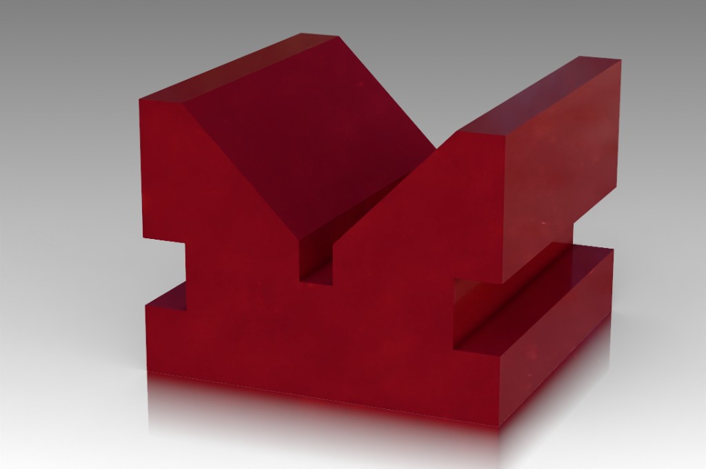 CAD model with sharp edges before Micro Filleting